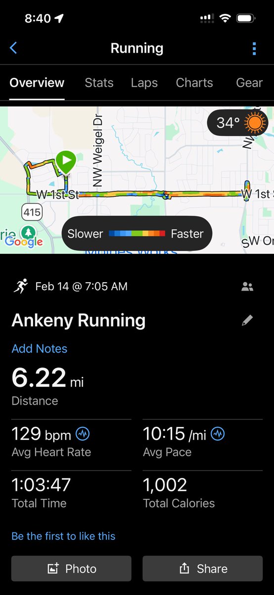 bigmattpaulsen's tweet photo. Hello Saturday! I’ve been needing to push one out and had some extra time today. Let’s roll! Planned for slow and easy✅
Now time for some hockey! Happy Valentine’s Day to all! Get you some! #justkeepmoving #inspire #thisis61 #missbella #brooksshoes https://t.co/a6IQJ6p8UD
