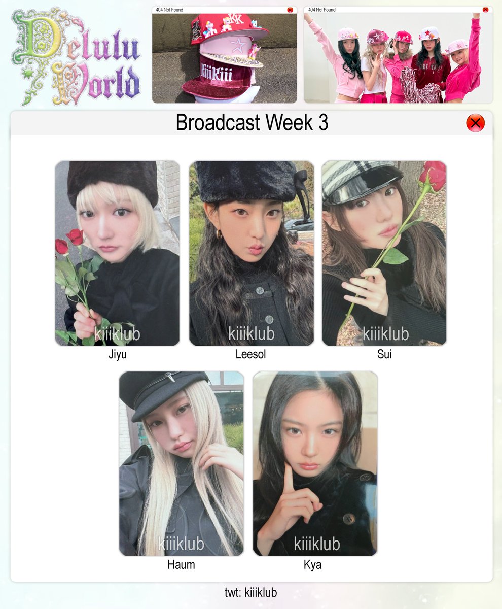 KiiiKiii Delulu Pack [The 2nd EP] OT5 Week 1, 2, 3 Broadcast