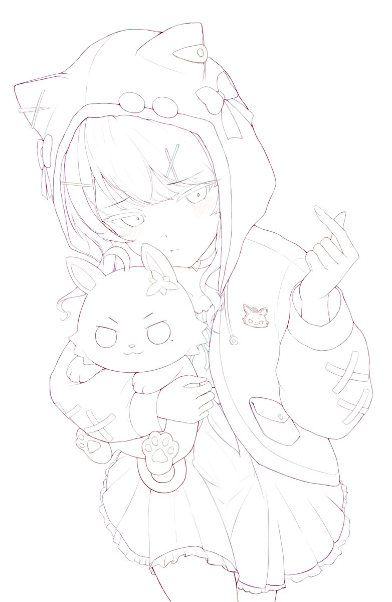 Merinn5's tweet image. 簡単ですが、制作過程です！#AZKiART