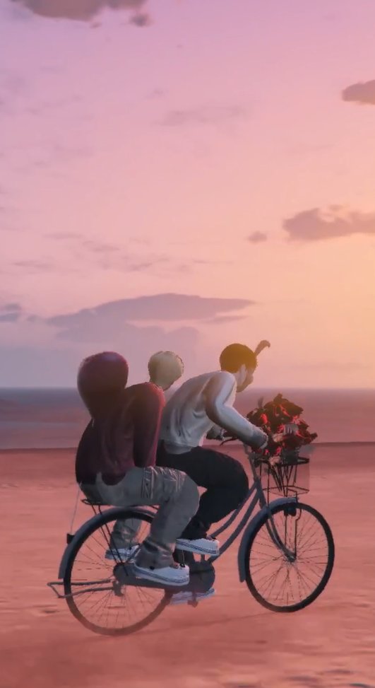 ⛰️: เธอปั่นให้หน่อย เค้ากินข้าวก่อน
🥤: *ปั่นจักรยานing*

น่ารักจะเดย เเสงก็สวยง่าาา เเมะรักภูเขาเอส 😭⛰️🥤✨🤍