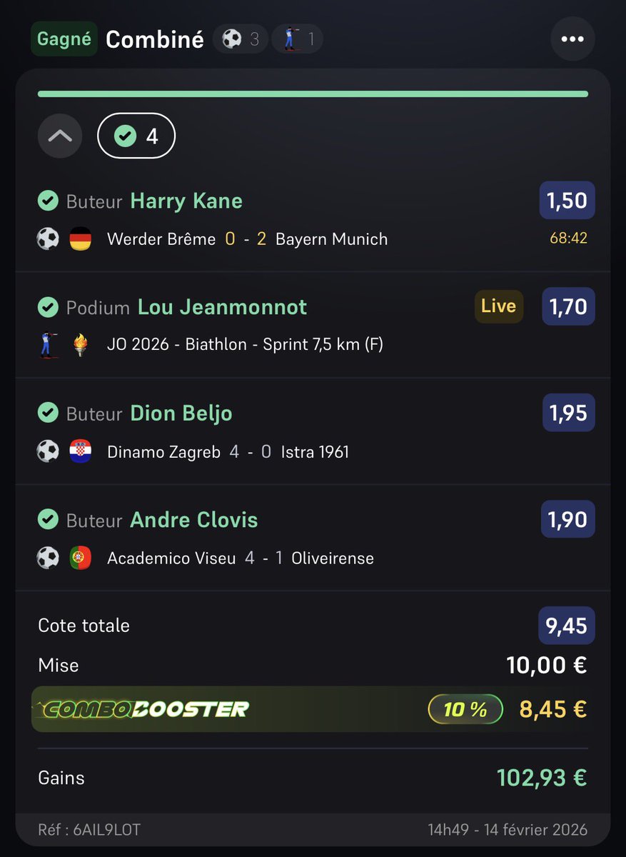 Ils nous ont régalés eux ! 🤑

#TeamParieur