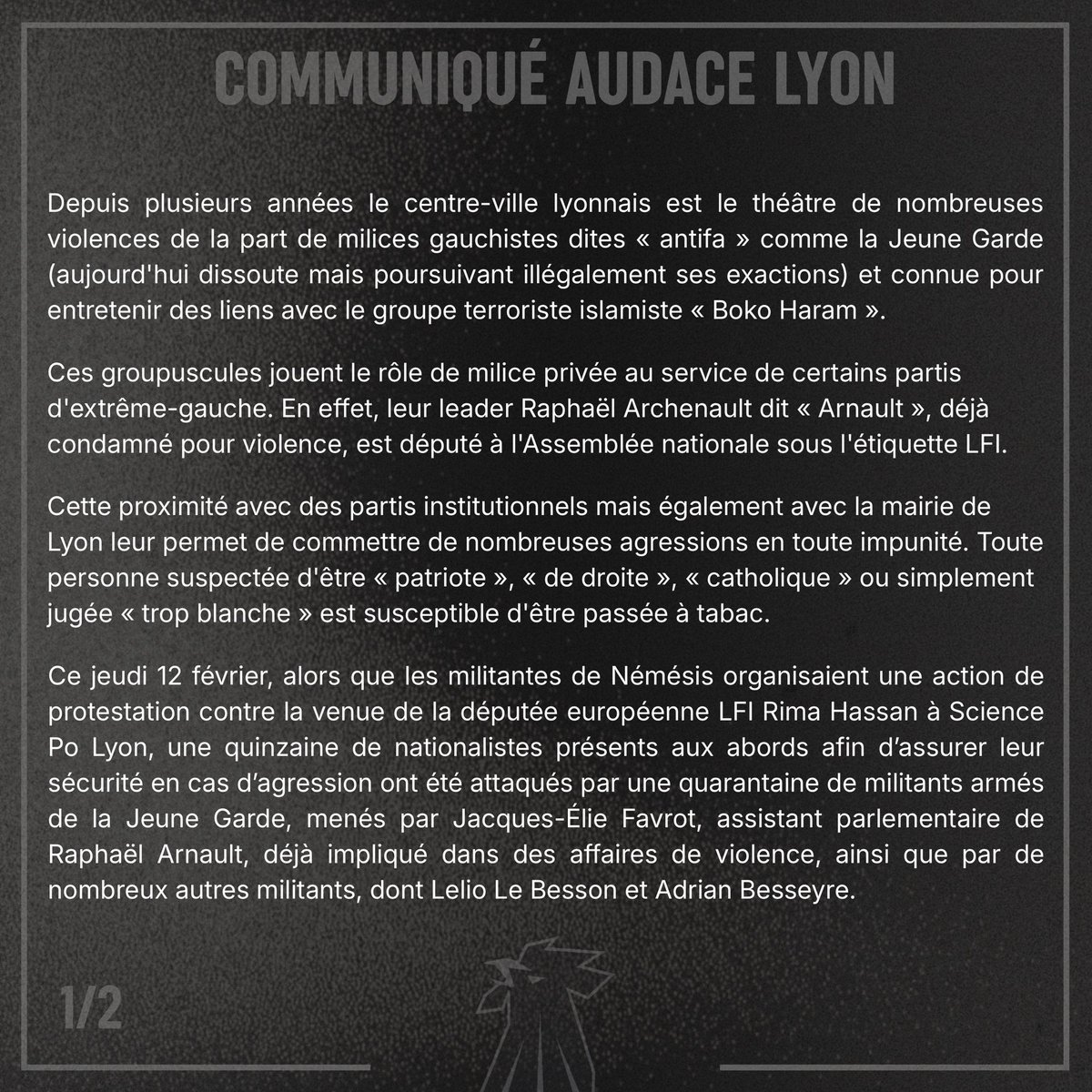 Audace Lyon tweet media