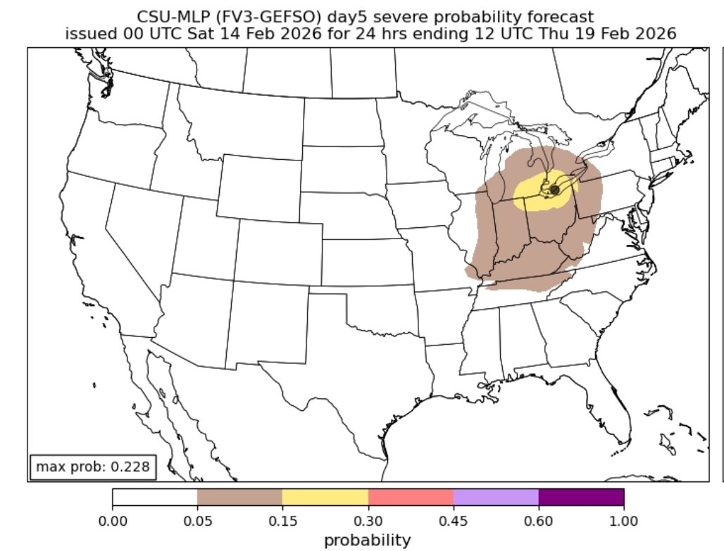 BryceShelton01's tweet photo. Are we really going to get a severe weather event on Wednesday over frozen Lake Erie?! https://t.co/9CMphfpwtC