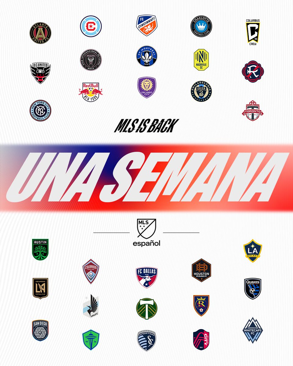 MLSes's tweet photo. Seis palabras llenas de amor: En una semana vuelve la @MLSes 🫶 https://t.co/6ofrgA2anP