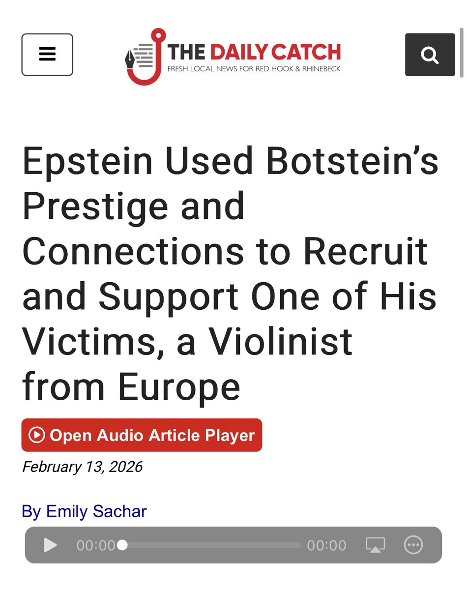 A young violinist was nervous about meeting with Epstein due to his 2008 child sex abuse conviction. Epstein reassured her by noting his friendship with <a href="/BardCollege/">Bard College</a>’s Leon Botstein, and set up a dinner between Botstein and the musician. She soon became one of Epstein’s victims.