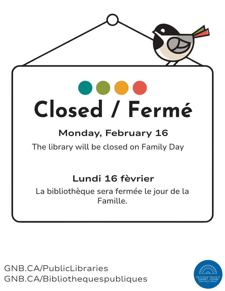 Biblio publique de Saint John Free Public Library tweet media