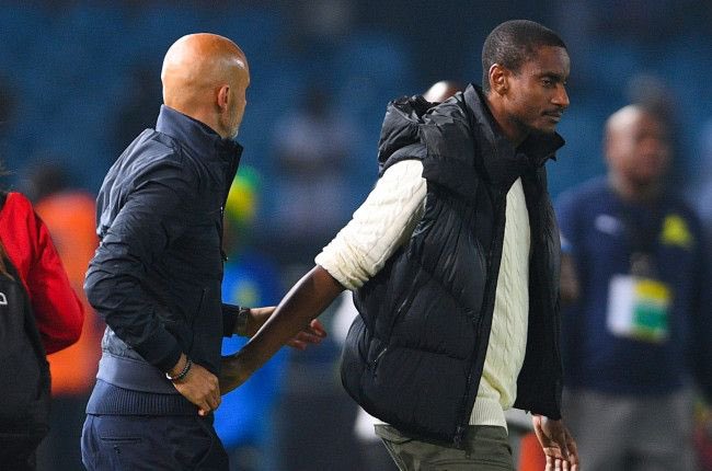 0 - Miguel Cardoso remains unbeaten in matches played against Rulani Mokwena, winning three and drawing one without conceding a single goal. Classified. #CAFCL