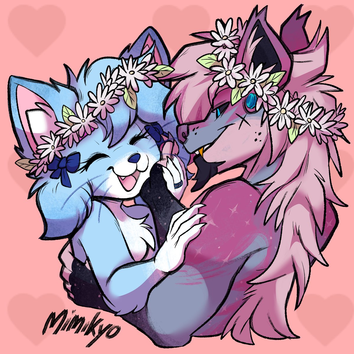 Both <a href="/ASMRBeanie/">Bea</a>  and I want to wish you all a Happy Valentines Day to you all who listen to our #furry #asmr. Check out our channels on YT, for updates. :3

Thanks to the Illustrious <a href="/MiMiKyo__/">MiMiKyo 🇦🇷 - (CLOSED COMMISSIONS)</a> for the Valentine Commissions <3