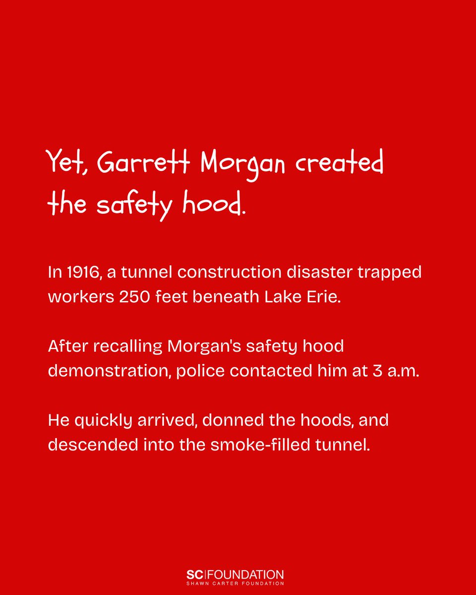 ShawnCarterSF's tweet photo. After a heroic rescue, Garrett Morgan - inventor of the safety hood and three-light traffic signal - was denied the Carnegie Medal by the city of Cleveland, an honor only awarded to white rescuers. 

In defense of his dignity and innovations, Morgan wrote a letter to the Mayor of Cleveland stating, “I am not a well-educated man; however, I have a Ph.D. from the school of hard knocks and cruel treatment.”  

Morgan’s story is a powerful reminder that true excellence cannot be suppressed, despite pervasive opposition.  

Did you know about Garrett Morgan and his essential safety innovations? Share your thoughts in the comments below!