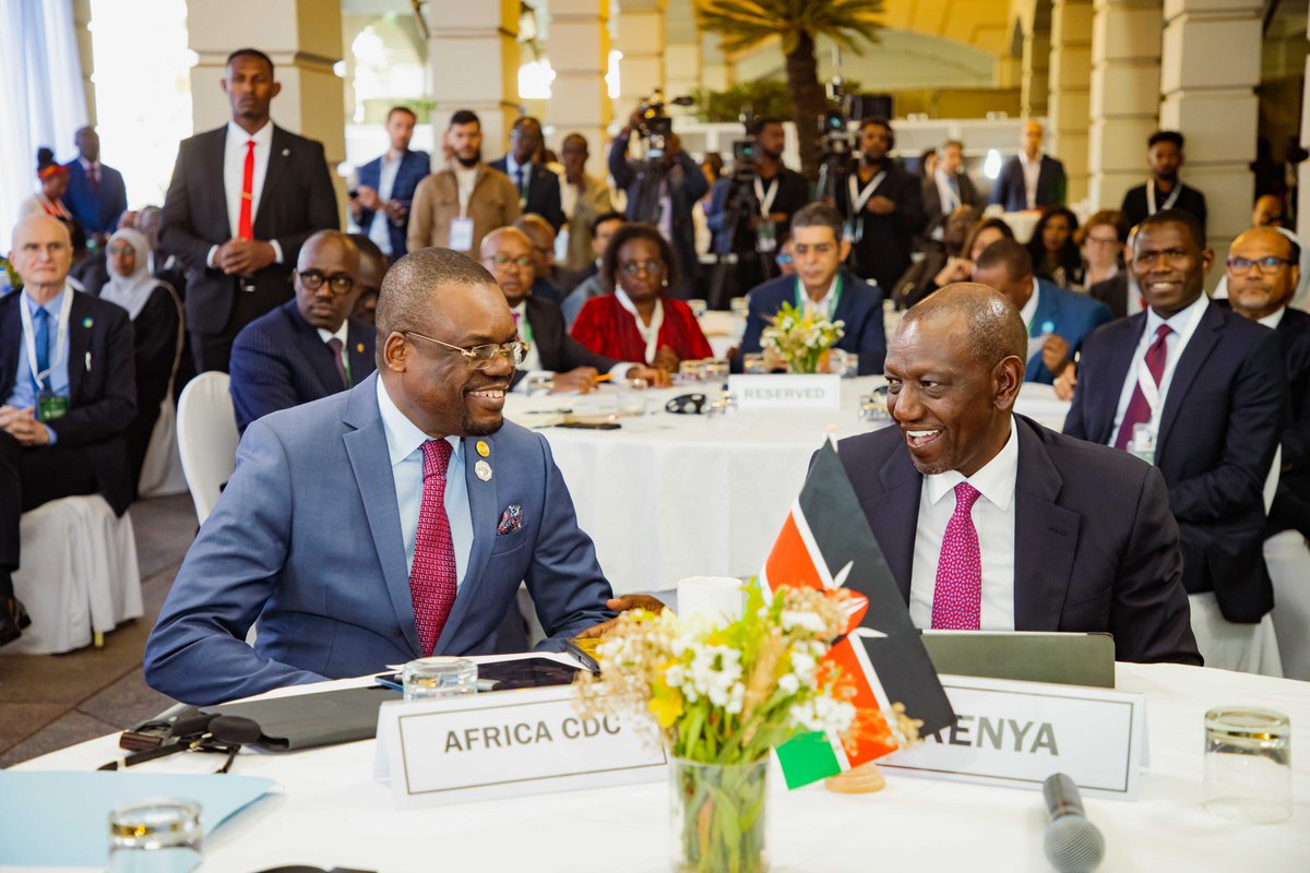 AfricaCDC's tweet photo. A historic moment for Africa’s health sovereignty

African leaders have committed to producing at least 60% of the continent’s health products locally by 2040 and to fully operationalise the African Pooled Procurement Mechanism (APPM).

This marks the launchpad for an Extraordinary Summit on Local Manufacturing in Nairobi, 2026, to be chaired by H.E. President @WilliamsRuto, @_AfricanUnion Champion on Local Manufacturing — a decisive step from ambition to action.

🔗 Read the full Declaration: https://t.co/10zxjgGrQk
#LocalManufacturing #AUSummit