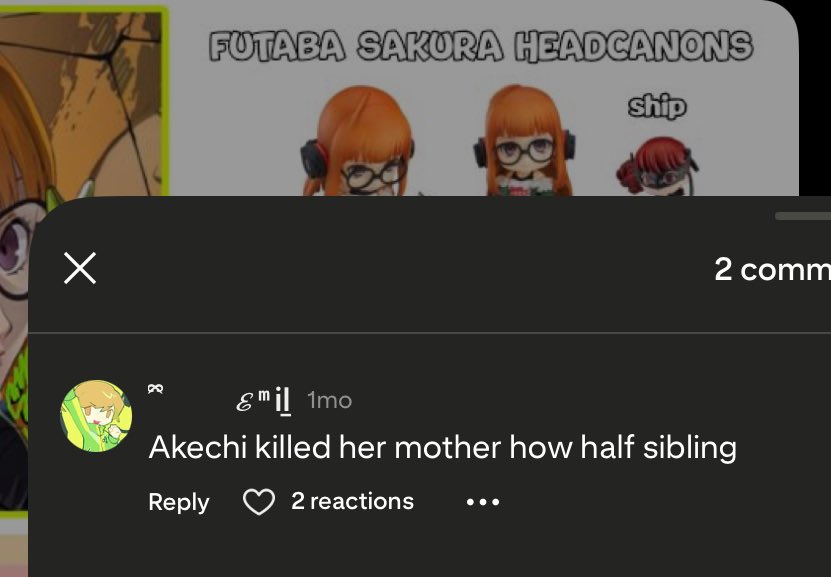 We're losing the "Shido may be Futabas father" texts guys