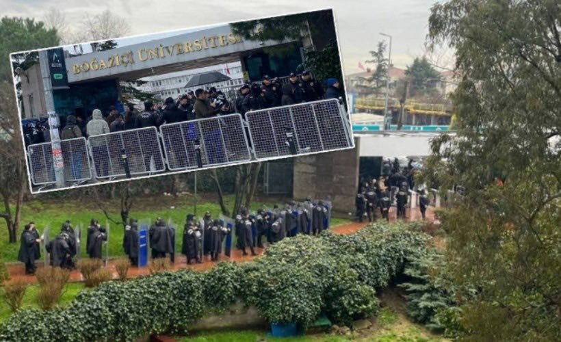 alimahir's tweet photo. Boğaziçi Üniversitesi’nde dün yaşananlar tam bir kötücül yönetim gösterisidir!

Erdoğan gelecek diye kampüsü asıl sahibi olan öğrencisine, hocasına, personeline kapatmak… 
Gençleri sabahın köründe yurtlarından çıkarmak… 
Her yeri adım başı polisle doldurmak… 
Tüm bunlar korkudan değilse nedendir?

Bir de AK Gençlik üyeleriyle fotoğraf çektirip, "Boğaziçi öğrencileri" diye servis etmişler! 
Utanmazlık değilse nedir?

Hayır! Baskıyla, barikatla, yalanla toplumsal muhalefeti sindiremeyeceksiniz!
Korkunuzla gideceksiniz!