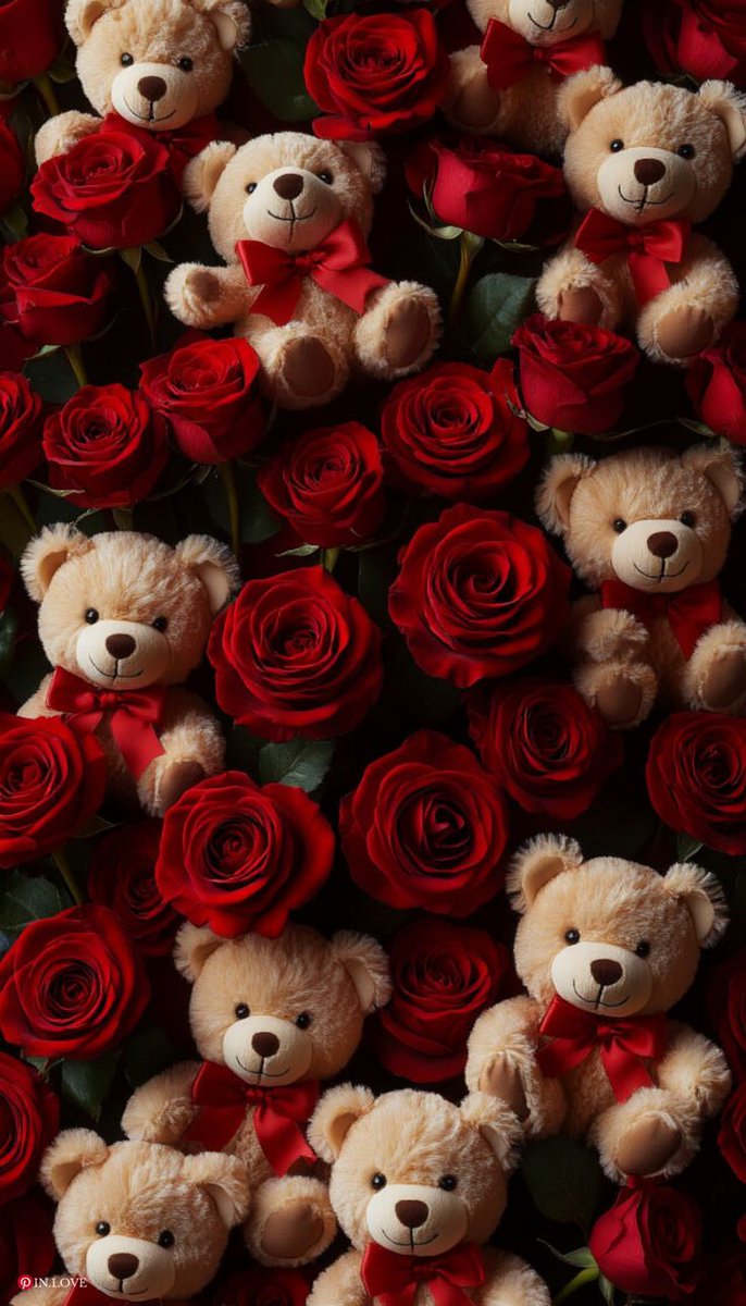 These roses and teddy bears are for you, my love ❤
Happy Saint Valentine's