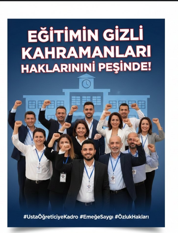 Geçici değiliz.
Görünmez hiç değiliz.
Hakkımızı istiyoruz.
#UstaÜcretliBirlikte #EğitimdeAdalet
<a href="/RTErdogan/">Recep Tayyip Erdoğan</a> 
<a href="/Yusuf__Tekin/">Yusuf Tekin</a> 
<a href="/mebhbogm/">MEB Hayat Boyu Öğrenme Genel Müdürlüğü</a> 
<a href="/TBMMresmi/">TBMM</a> 
<a href="/TBMMGenelKurulu/">TBMM Genel Kurulu</a> 
<a href="/cengizmete/">Cengiz Mete</a>