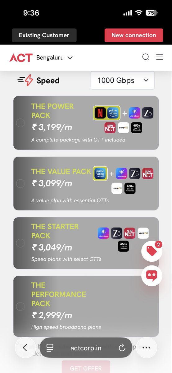 katadevakumar's tweet image. Hi @ACTFibernet , saw this 1000Gbps plan on your site. Just to confirm, does this come with a standard router or do I need to install a small fusion reactor in my living room to handle the 1 Terabit speed?

#ACTFibernet #TechNews
