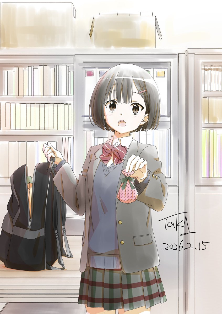 はい、あげる
#バレンタイン
#oc