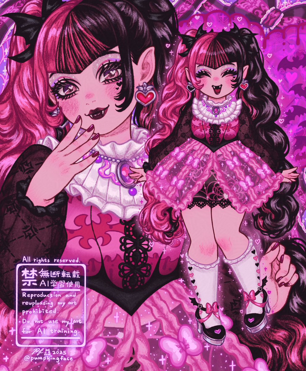 pumpkingface's tweet image. Happy birthday to sweet Lala!💝☺️💕
#monsterhigh #draculaura #valentinesday