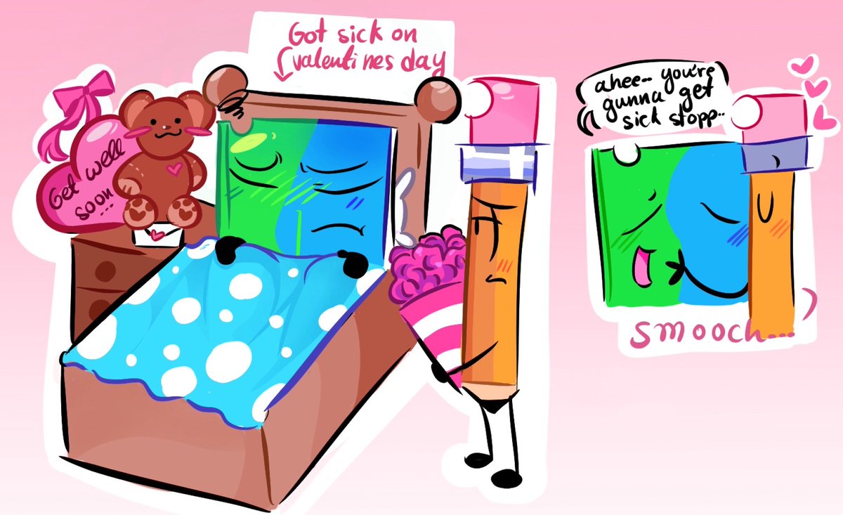 Imagine getting sick on Valentine’s Day ahahhahshahahaha. #osctwt #bfdi #tpot