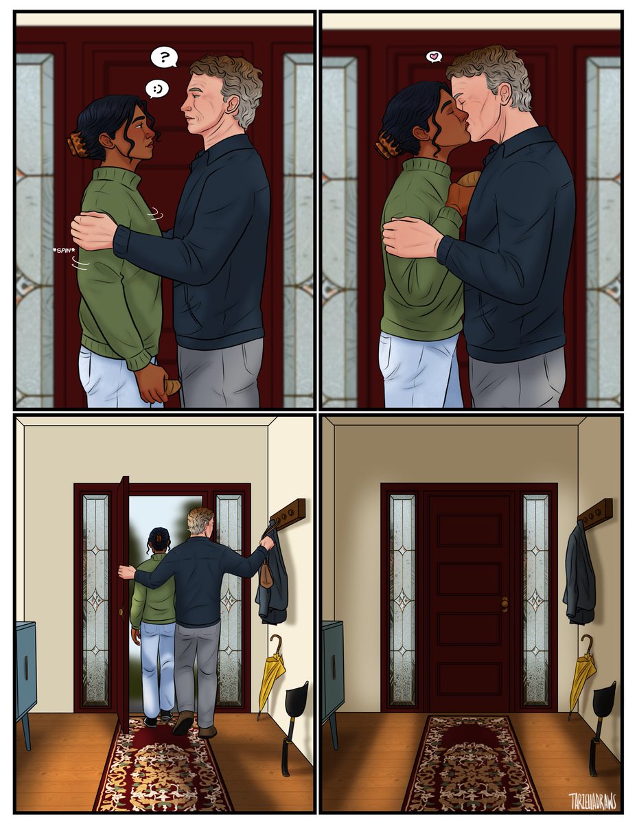 tarzelladraws's tweet photo. Love Language 🥐

I consider myself incredibly lucky for getting to draw a prompt for fandom treasure @mohabbotology this Valentine’s Day 💌 

I hope you enjoy this little moment of domesticity! 💜

#MohabbotValentines2026 #mohabbot https://t.co/UsKQAJaisE