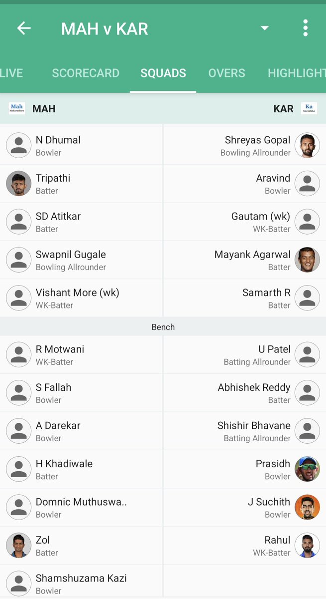 prem_neswi's tweet photo. 10 years ago, this was the Karnataka squad that faced Maharashtra in the 2015-16 Ranji Trophy
A decade later, six members from that squad are back in action tomorrow but Suchith now representing Uttarakhand while KL, Karun, Mayank, Prasidh n Shreyas continue in Karnataka colours https://t.co/TF9i5iTRxI