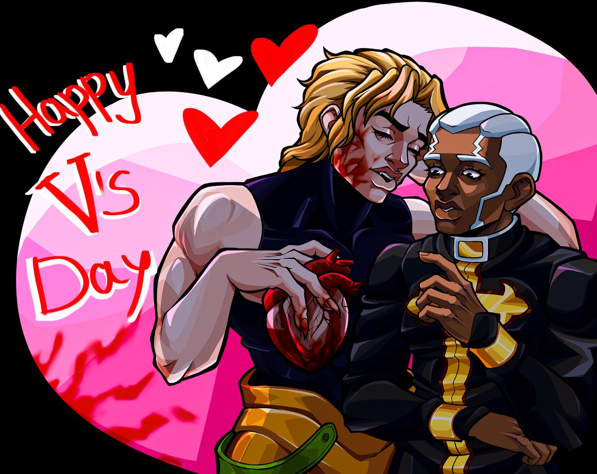 Make_DaddyPr0ud's tweet photo. HAPPY VALENTINES DAY 
#JJBA #DIOPUCCI 
Diopucci the biggest love https://t.co/eX0WKP3ilP