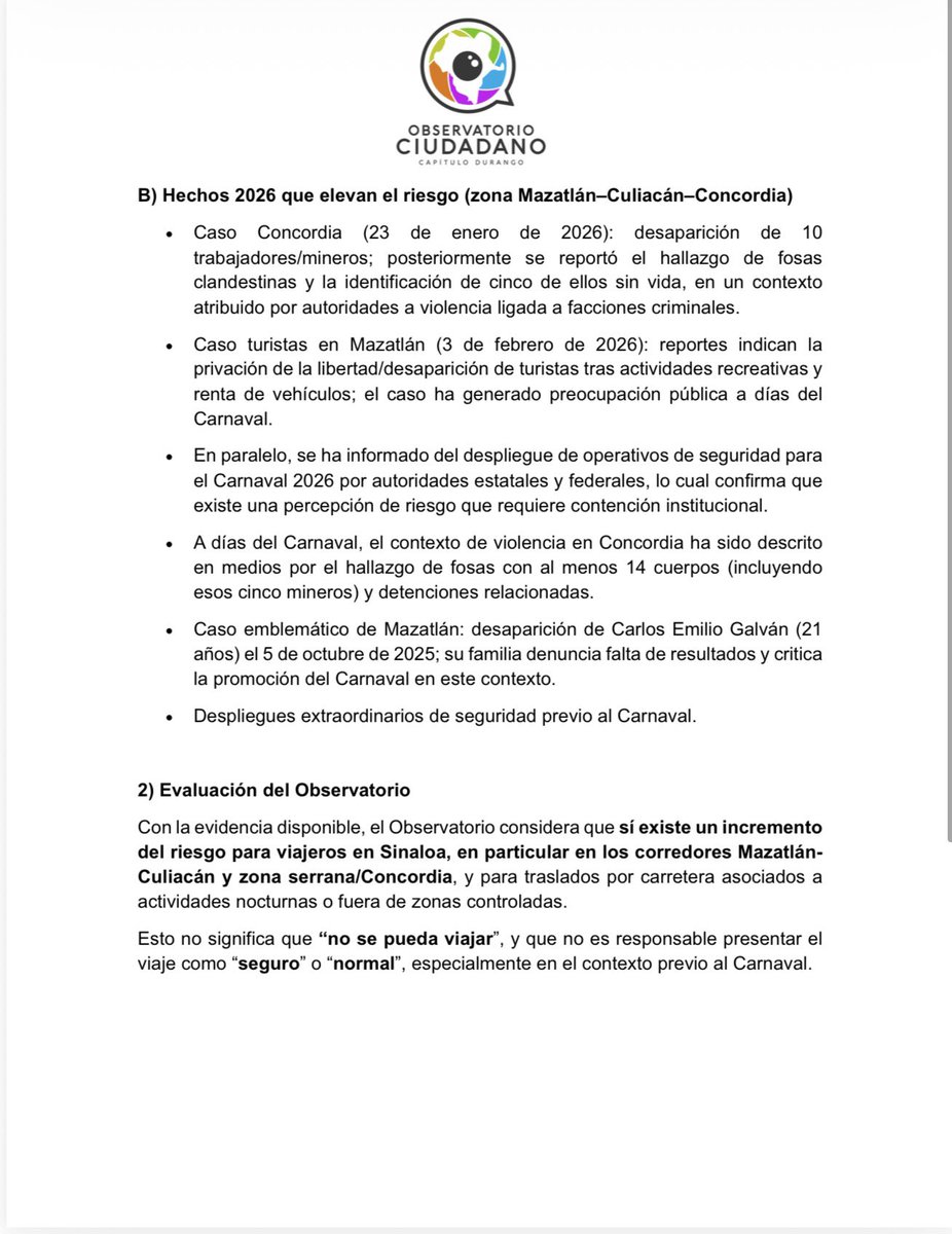 Observatorio Ciudadano de Durango AC tweet media