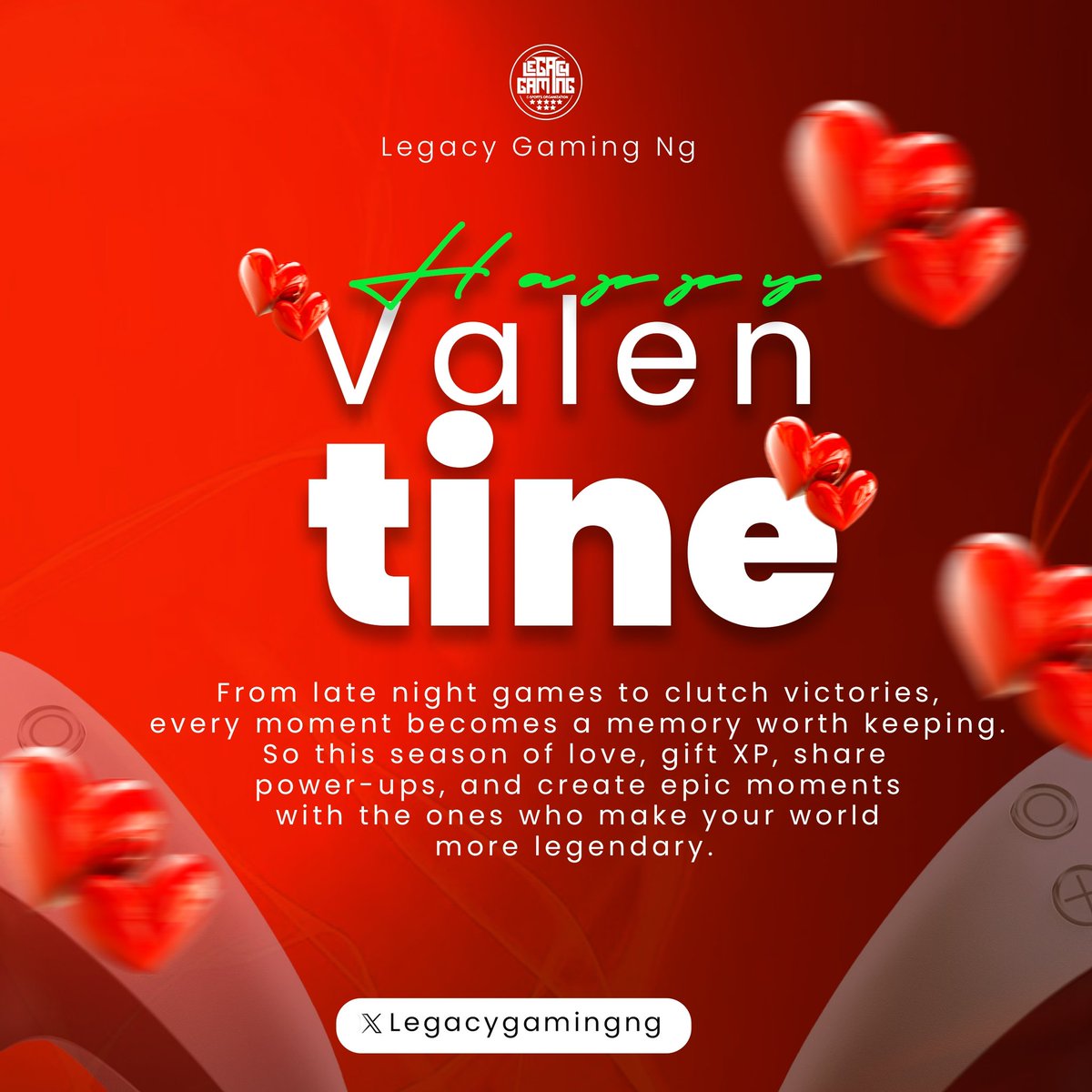 Hello fam. It's the day of love.
From late night games to clutch victories, every moment becomes a memory worth keeping.
In this season of love, gift coins, share power ups, and create epic moments with the ones who make your world legendary.

Happy Valentine's Day to us gamers.