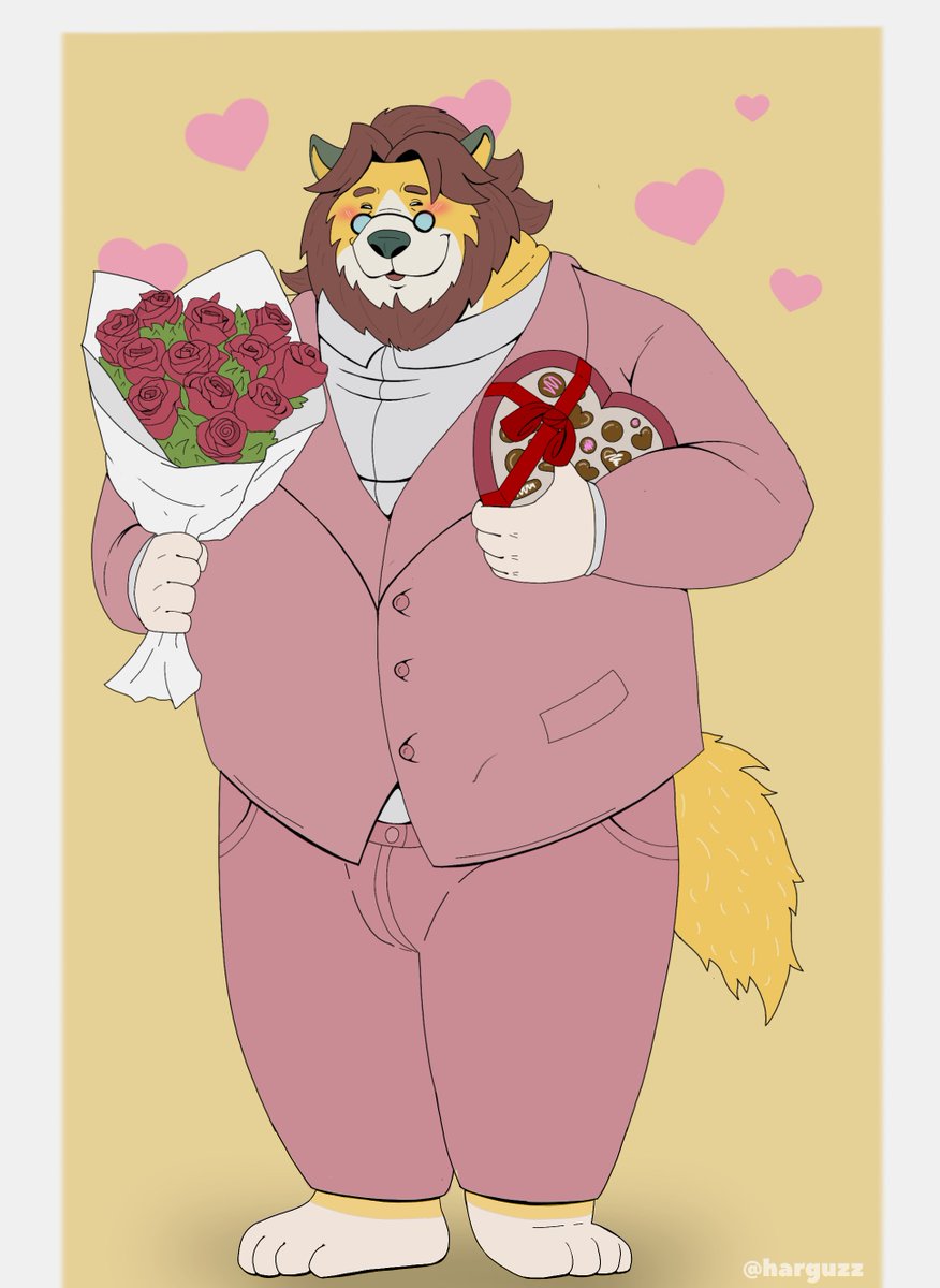 Will you be the valentines of this old man? 💛

🎨: <a href="/Harguzz/">Harguzz /❤️Narizotas. COMMISSIONS OPEN</a>