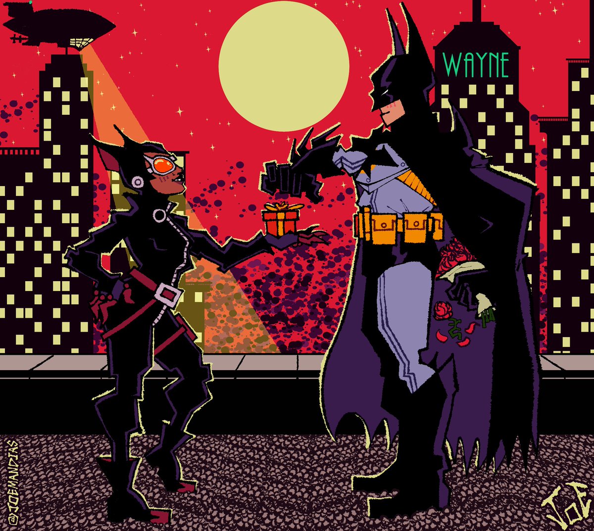 JOEMANDIAS's tweet photo. Happy Valentine’s Day 

#batcat https://t.co/ktpQrCq4cm