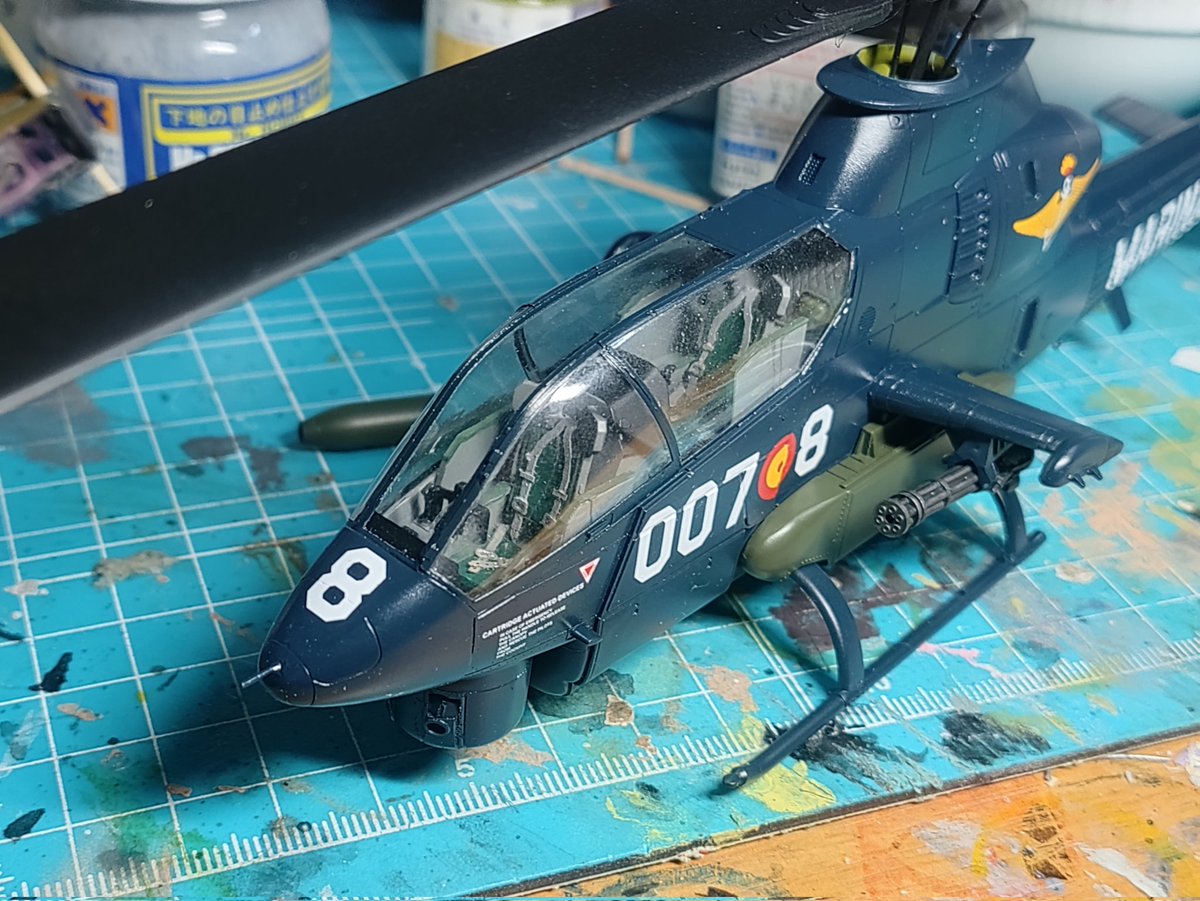 あらかた目処が立ったんでいっぱい呑んで寝よう🍶

#ガンプラジオ
#AH1Gコブラ
#スペシャルホビー