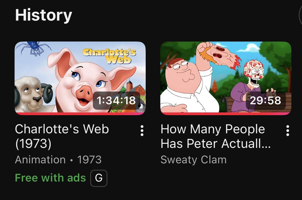 i left youtube on while i fell asleep and i accidentally watched the entirety of charlottes web 😭