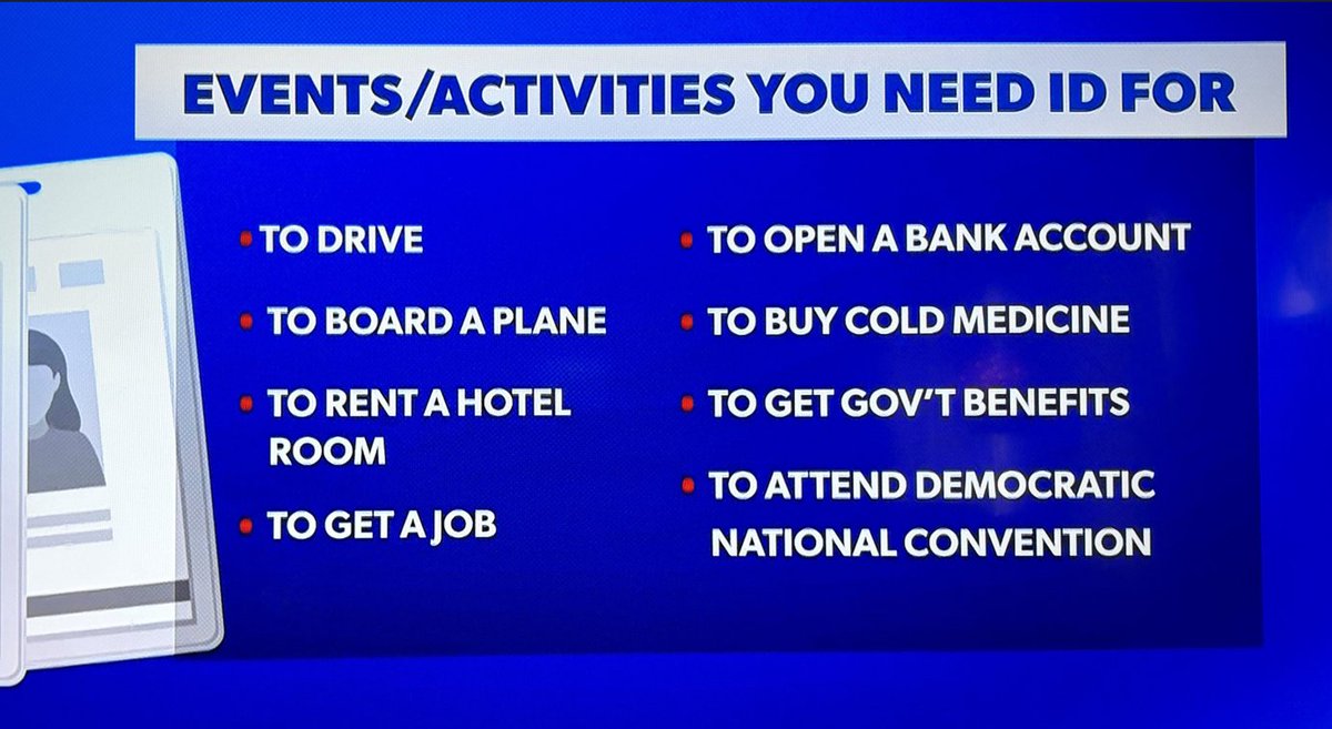 benfurleigh's tweet image. The one I like best is "to attend Democratic National Convention."

We need the Save Act passed and the filibuster terminated to get it.
#SaveActNow