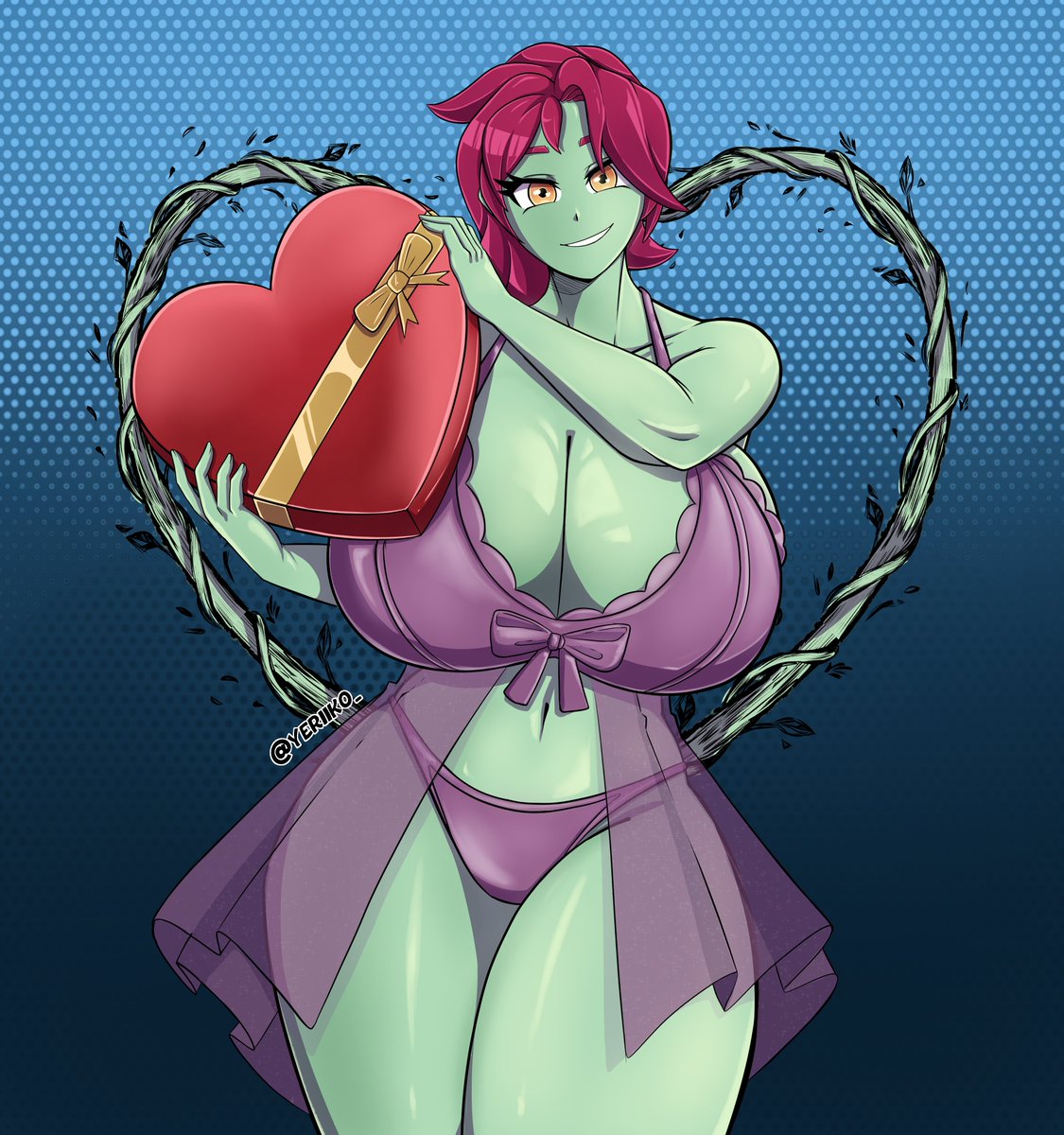 Para ti, lindo 😉#Vtuber #art #DigitalArt #oc #SanValentin