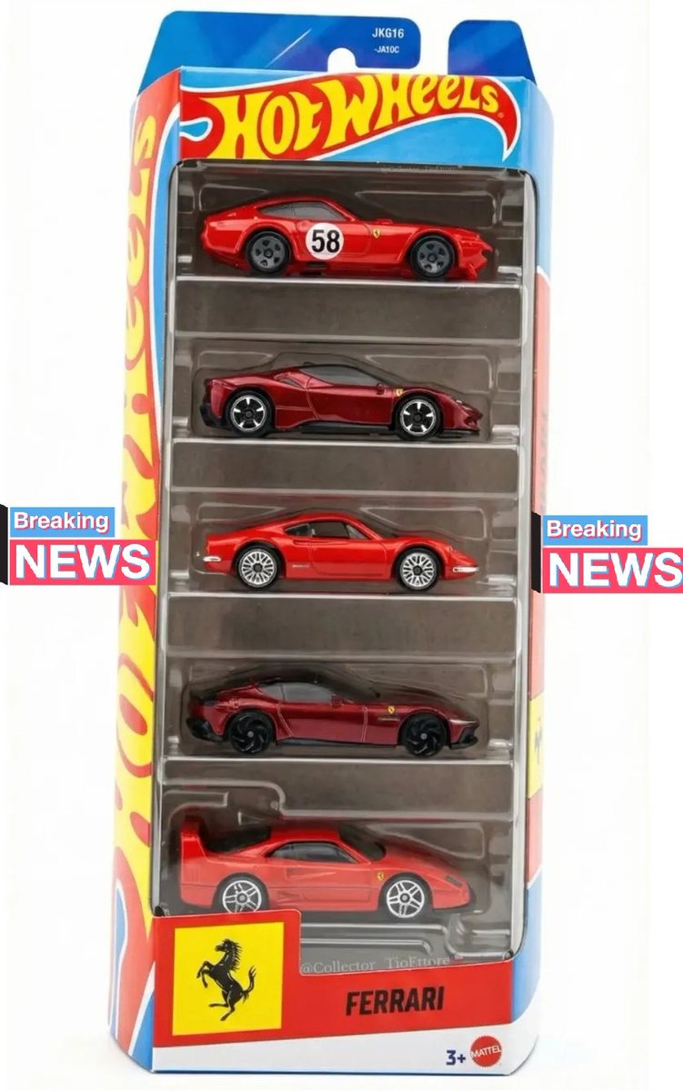 ホットウィールから新作のフェラーリ5パックが公開〜