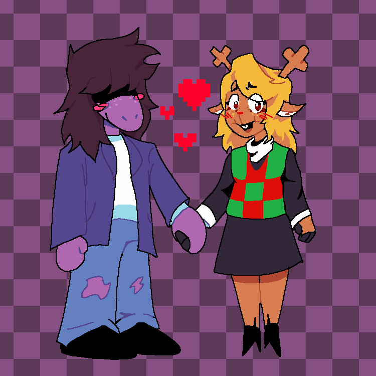 Okay
Happy Valentine's day
#Deltarune #Noelle #Susie