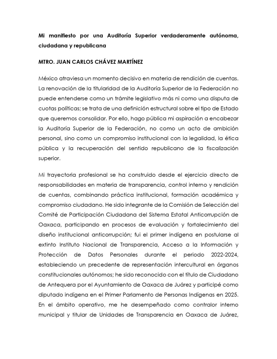 Juan Carlos Chavez Martinez tweet media