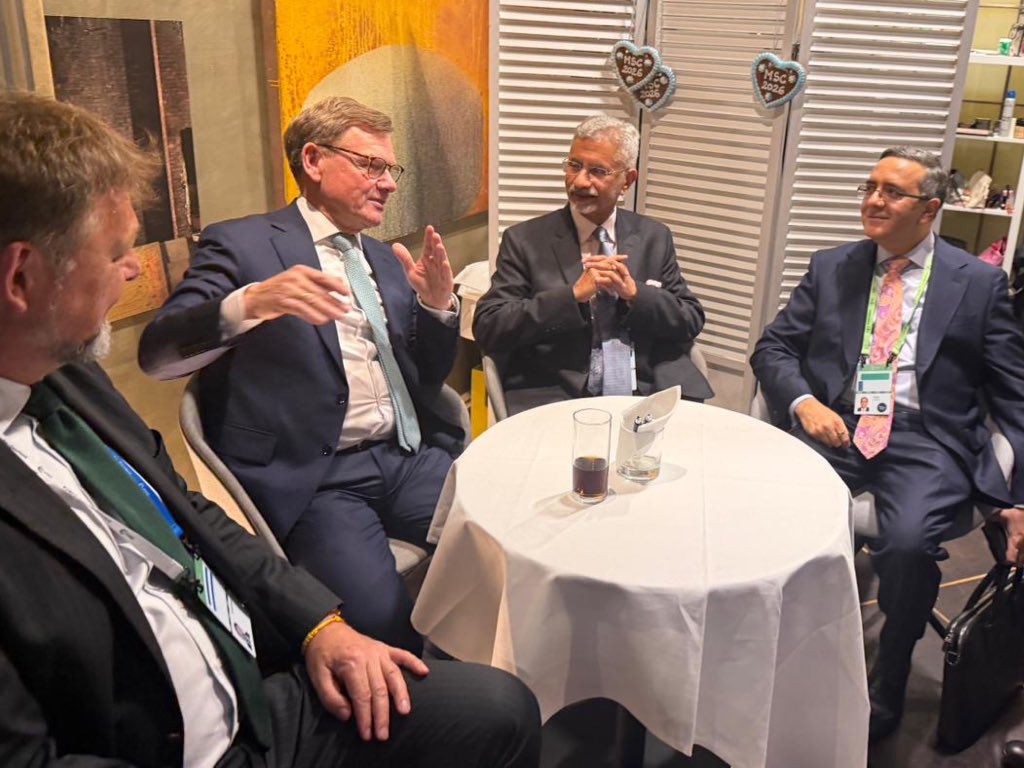 A productive bilateral meeting with FM <a href="/JoWadephul/">Johann Wadephul</a> of Germany on the sidelines of <a href="/MunSecConf/">Munich Security Conference</a>.

Assessed the progress of cooperation in various domains. Also spoke about regional hotspots. 

🇮🇳 🇩🇪