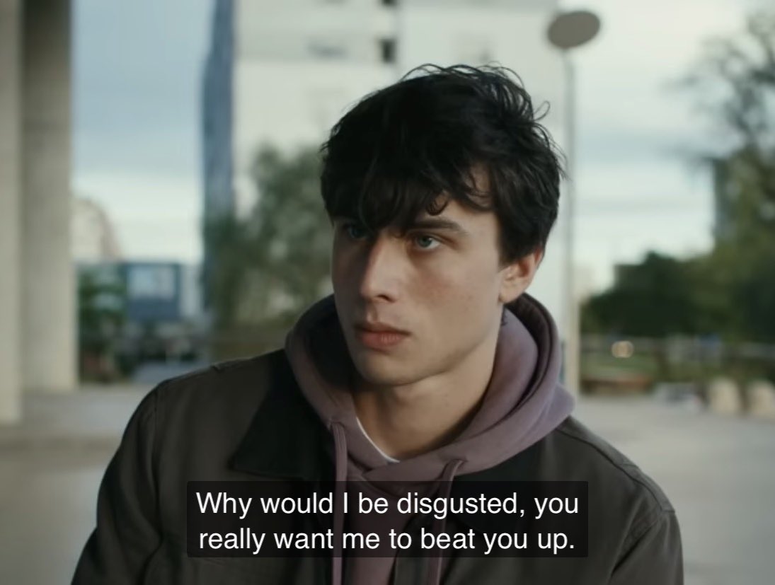 k778772's tweet image. the concept of jakov saying “you really want me to beat you up” bc it hasn’t even occurred to him to be disgusted by lovro vs lovro thinking in the past that he deserves to be beaten up bc he was disgusted with himself the first time he realized he liked ivan ohh sramgod #sramhr