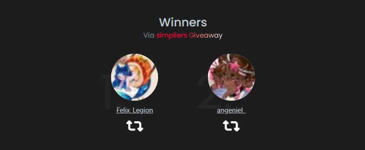 Winners were choosen
<a href="/Felix_Legion/">Felix Legion🇺🇦 ✨️🛰</a> &amp; <a href="/angeniel_/">ִֶָ ˖ Angeni Ciel 「 🩷🪽 」| HAZULLMY</a> congrats♥

I will contact you in a nearest time
Thanks to everyone who participated!!