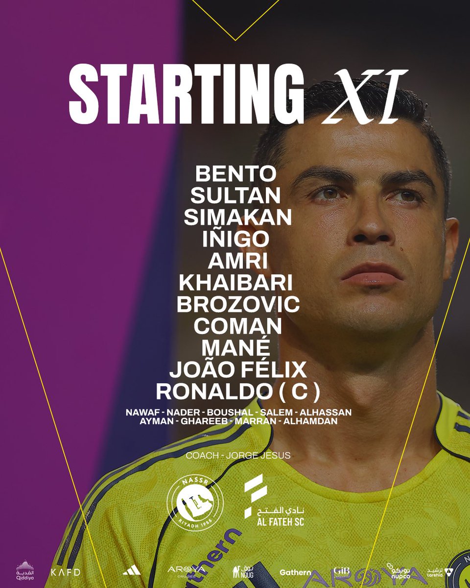 📋 Our starting XI is here 💛⚽