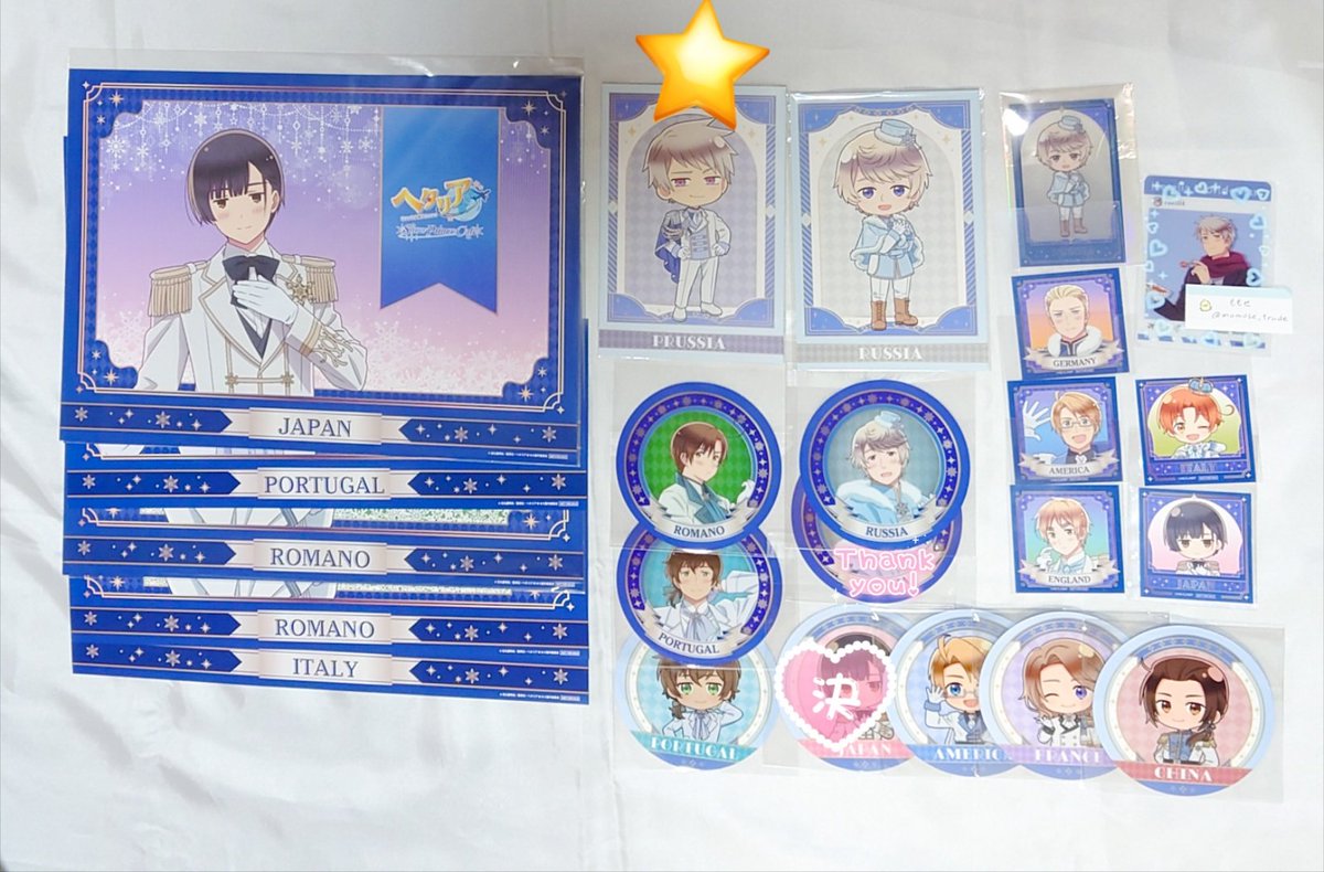 交換】ヘタリア AMOCAFE アモカフェ 譲：伊、南伊、独、日、葡、普、米