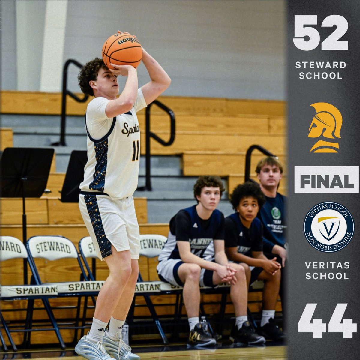 StewardBBALL's tweet photo. 🏀FINAL SCORE🏀

The Spartans improve to 14-11 overall!

🔹Niles Mason ‘29:  24 pts, 11 Rebs 4 blks
🔹Blake Watkins ‘29: 19 pts &amp; 6 Rebs 

#GoSpartans #804varsity @henricosports https://t.co/4Kn3lZ1J0R