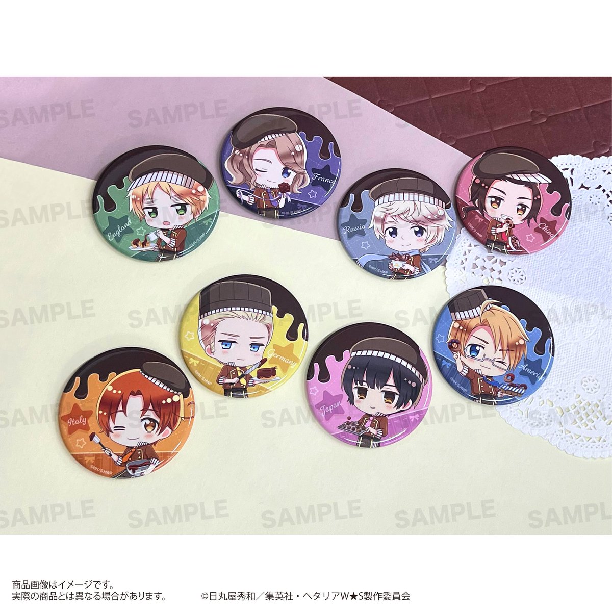 コレイズで予約開始！ ヘタリア World☆Stars_トレーディング缶バッジ