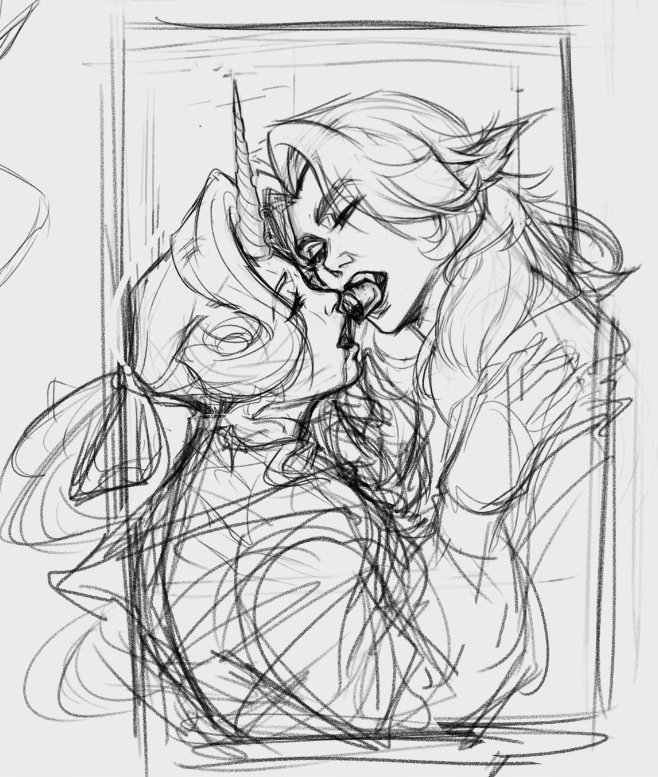 tkr_art_gallery's tweet image. This is the closest thing i have to a Valentine's post for today 😭 (wip) #Moonshine #celeste #silver #deadlock