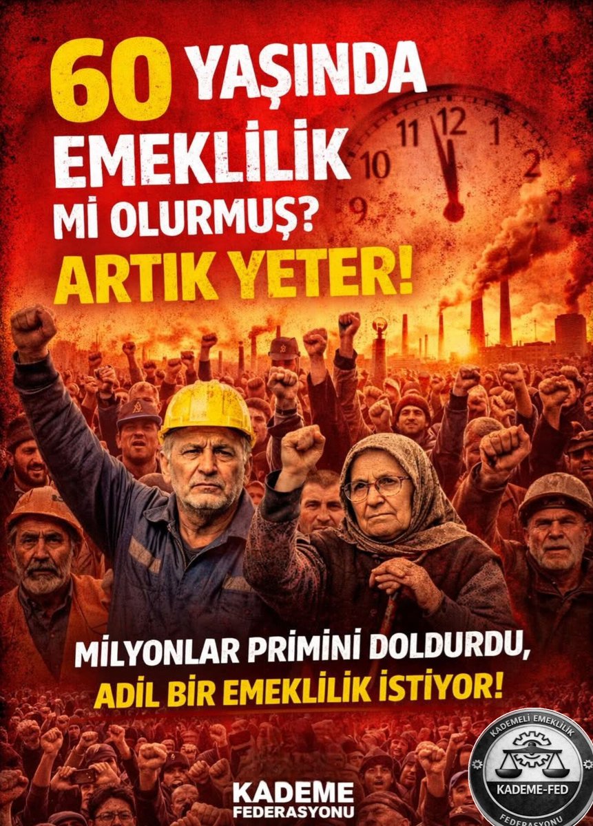 25.yıl.8 bin prımimin hakkını istiyorum...‼️
#PrimeDayalıEmeklilik
<a href="/ETTDER1999/">🧭 EMEKLİLİKTE TARİHE TAKILANLAR DERNEĞİ</a>
<a href="/EmekDerResmi/">EMEK-DER</a>
#sevgililergünü #gsveyp #cumartesi 
mazlum abdi ergin ömer faruk turtay ebru gündeş tuğba özay  marmaray süre derin talu yusuf akçiçek fatih terim samet akaydın dim çayı