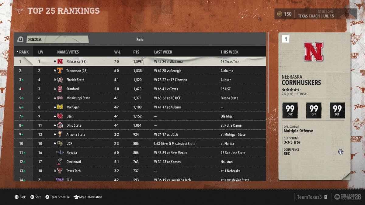 GRIDIRON NCAA 26 League Office tweet media