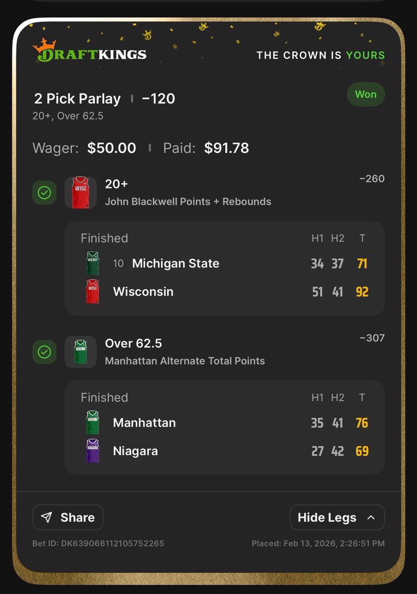 Gamblingpicks's tweet photo. Yesterdays Safe Bet 💰✅ https://t.co/SgB6OPzazJ