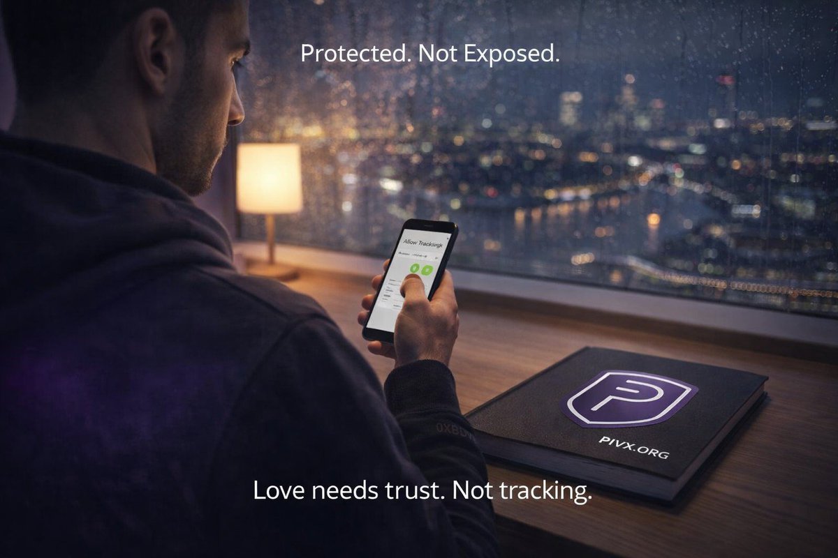 Love isn’t surveillance.

It’s trust without tracking.

That’s why privacy matters. 

pivx.org | <a href="/_PIVX/">PIVX Official priv/acc</a>  🟣🛡️
#PrivacyIsARight #ValentinesDay