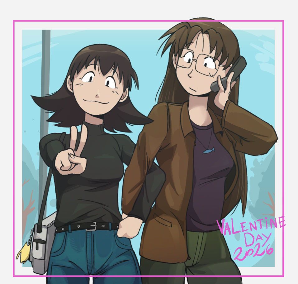 Tomo and Yomi, Happy Valentine's Day everyone.
#azumangadaioh