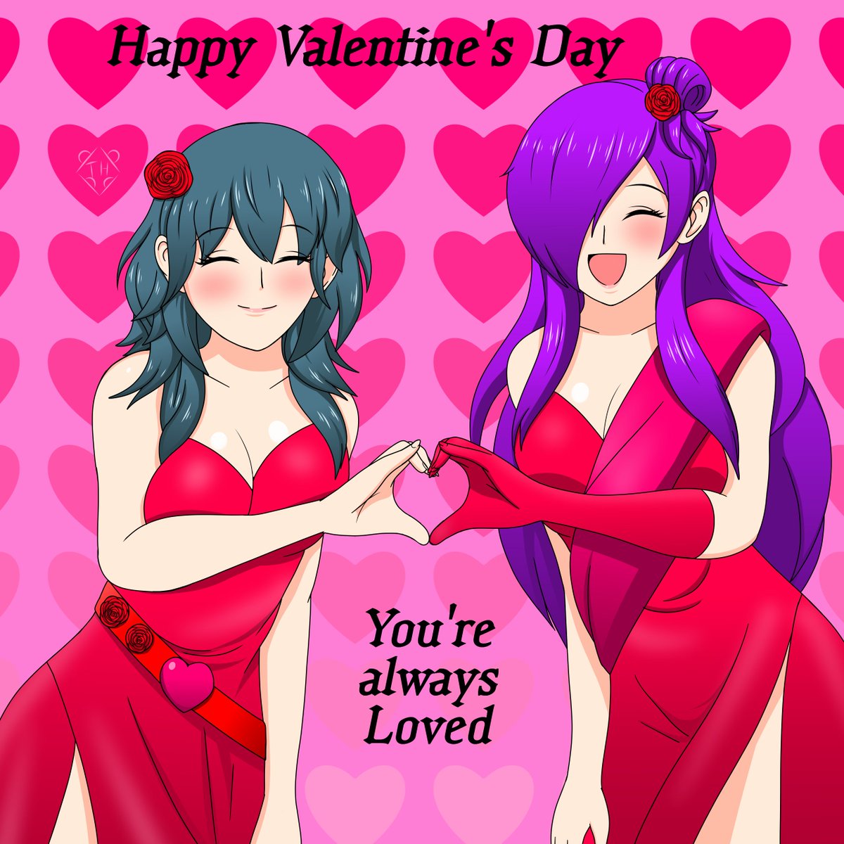 TaylorSwitch64's tweet image. Happy Valentine's Day from Byleth and Shez

#byleth #FireEmblemThreeHouses #FE3H #shez
#ValentinesDay
